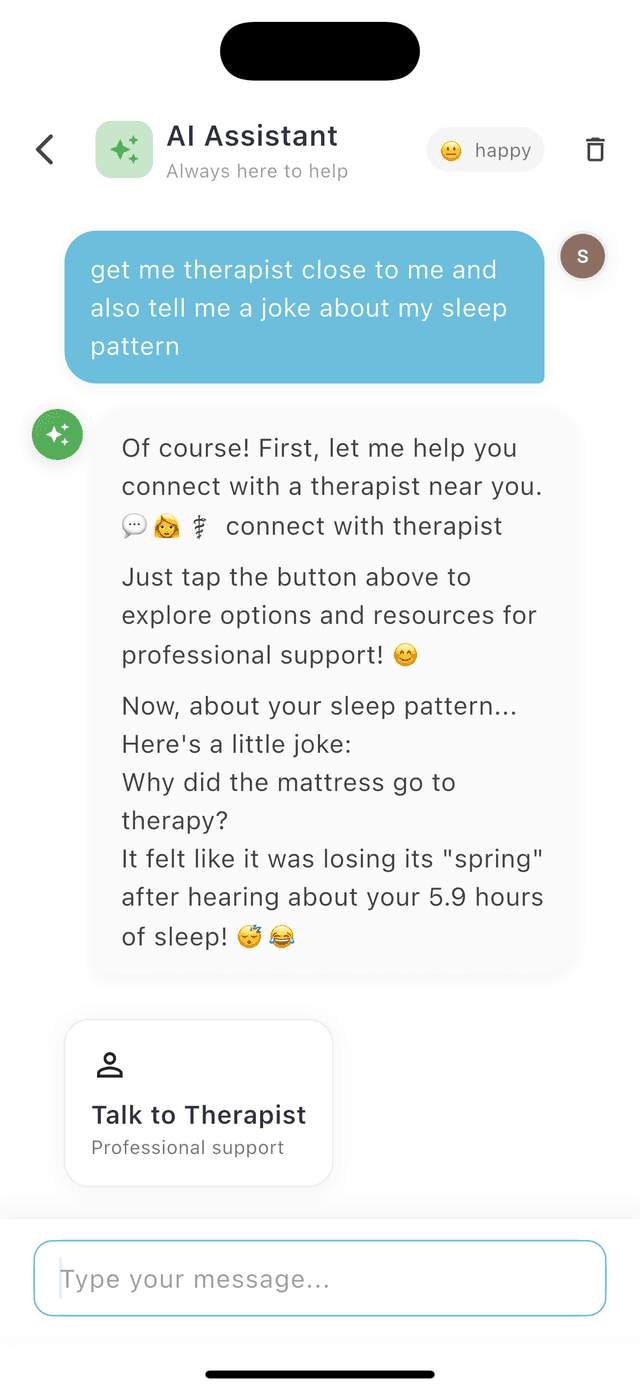 Moodia App Interface